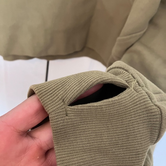 LULULEMON Scuba Oversized Funnel Neck Half Zip - Bronze Green - Picture 6 of 6